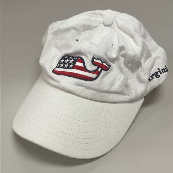 Vineyard Vines White Cap with Flag Whale Logo main image 9